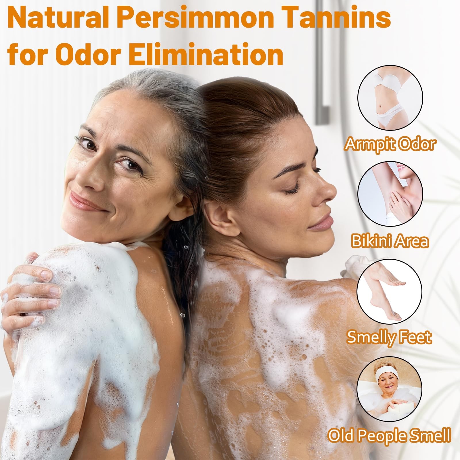 Body Wash Persimmon Natural Deodorant Old People Smell Smelly Feet Remove
