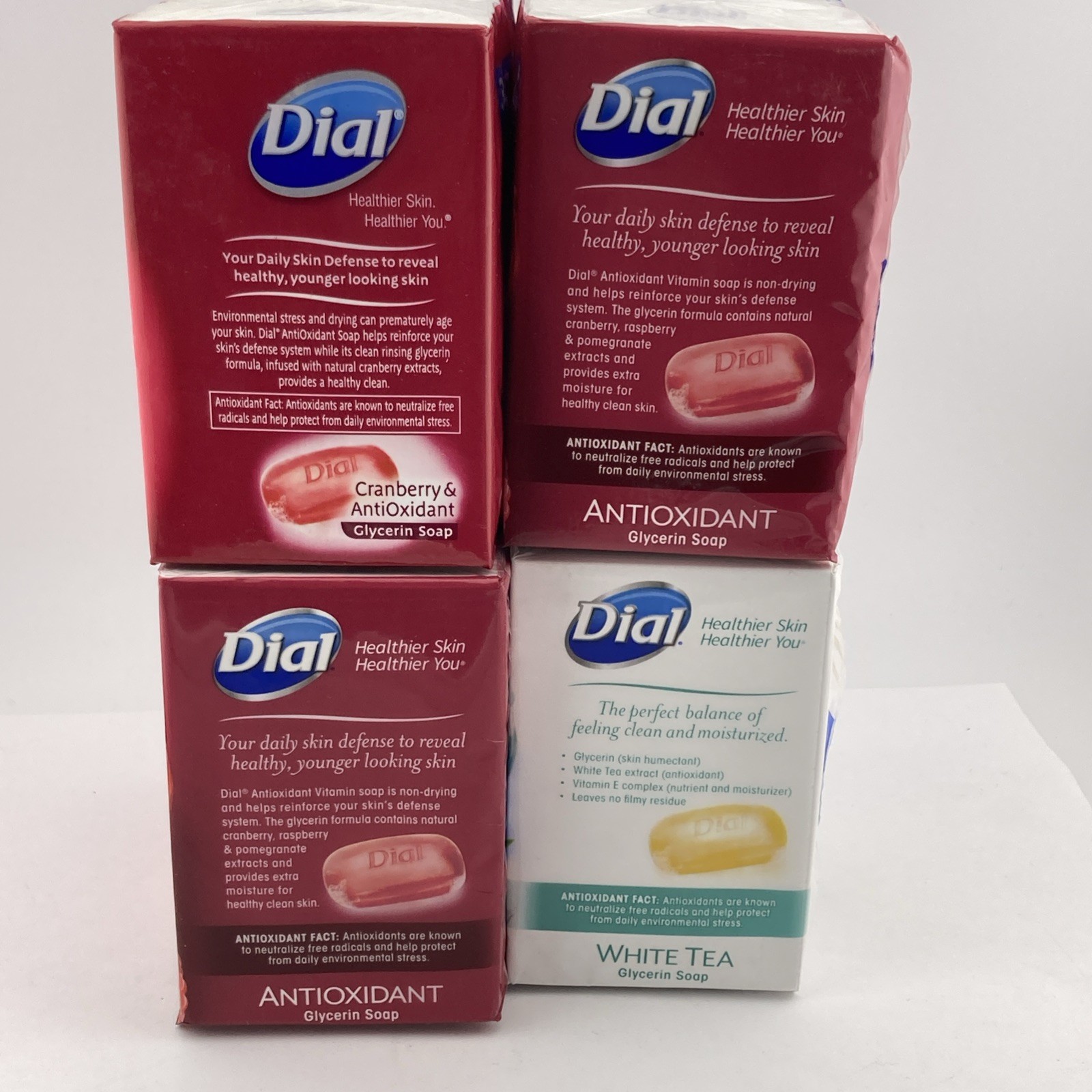 Dial Glycerin Bar Soap 3 Bars Cranberry 3 Bars White Tea 6 Bars Power Berries