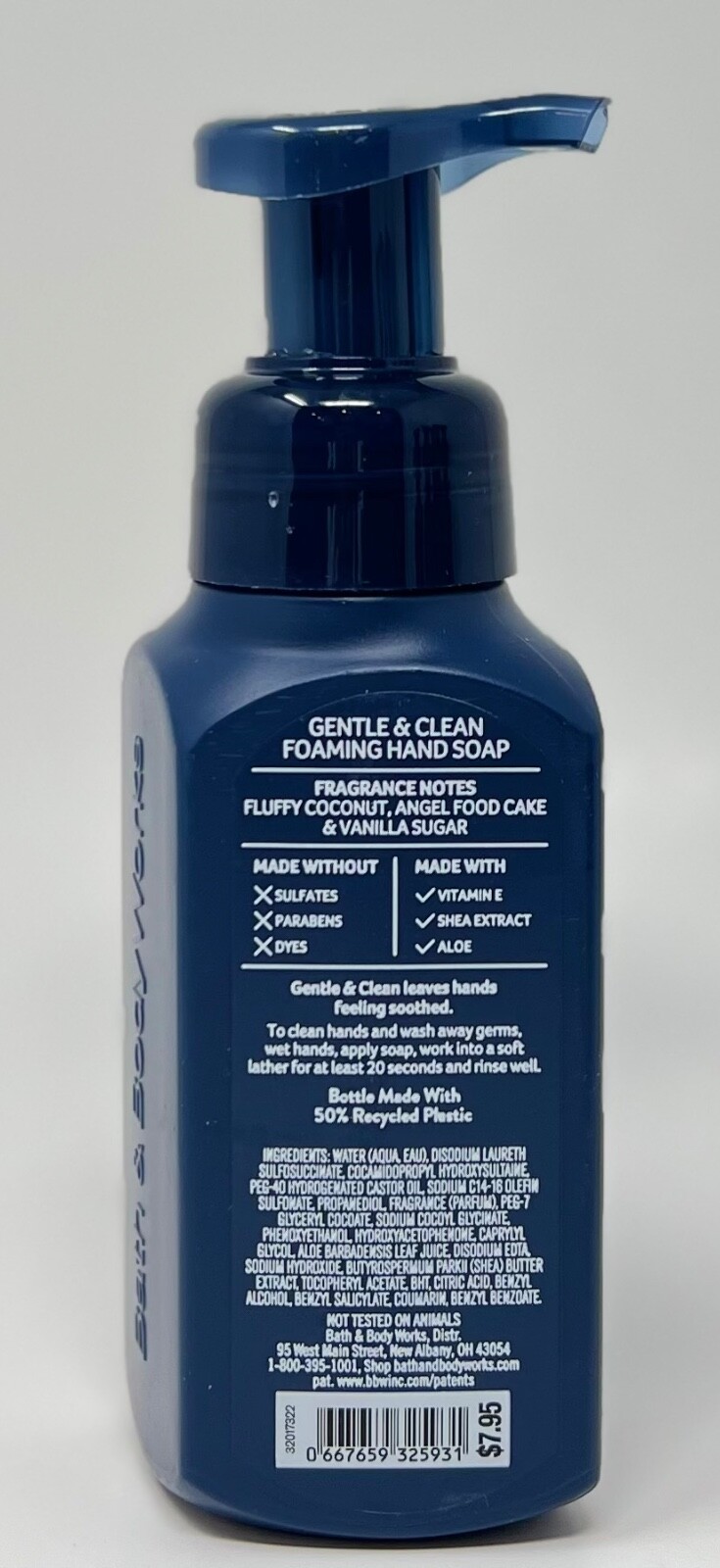 1 BATH & BODY WORKS COCONUT ANGEL CAKE GENTLE CLEAN FOAMING HAND SOAP WASH PUMP