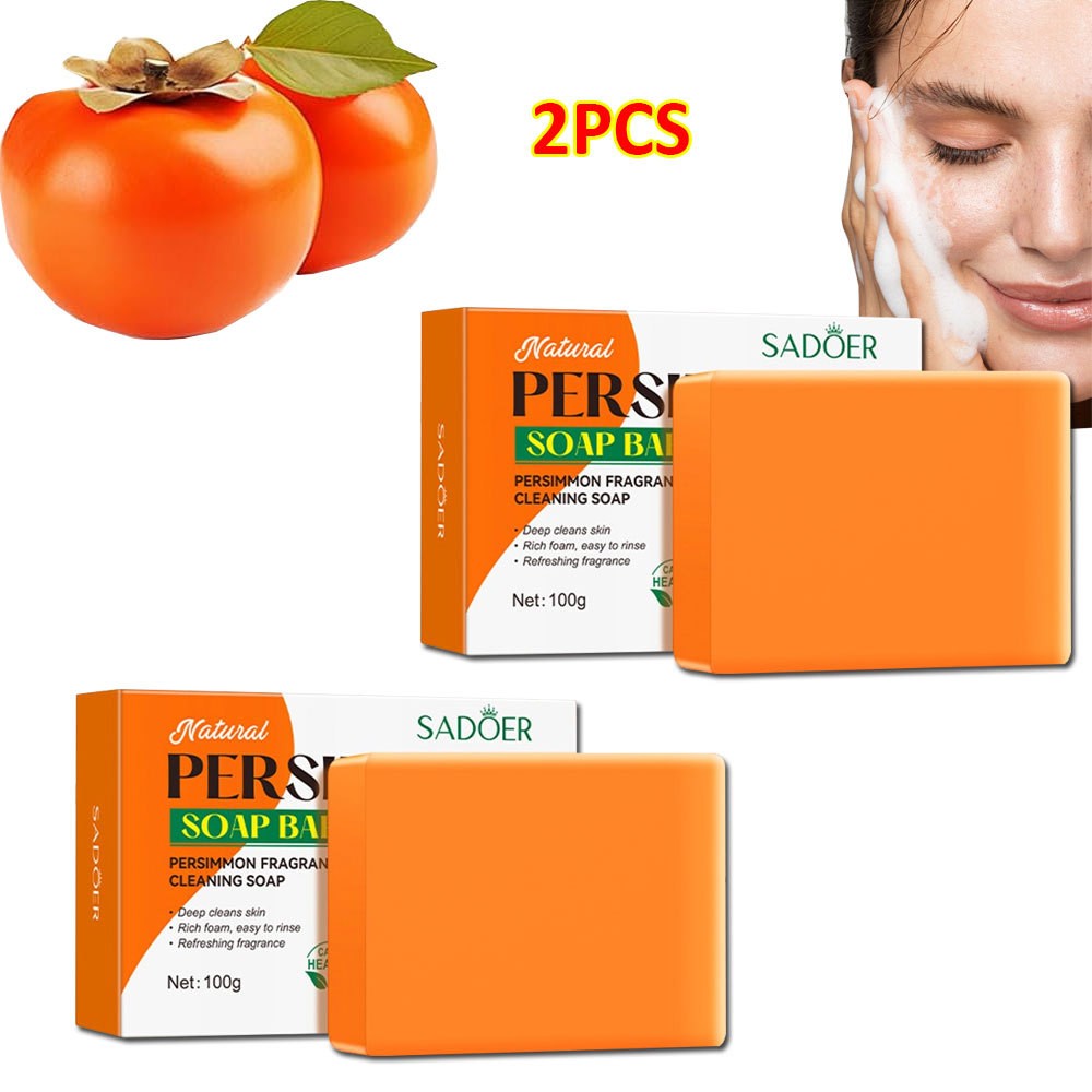 Persimmon Soap Bar for Old People Smell, Natural Personal Odor Control Bar Soap