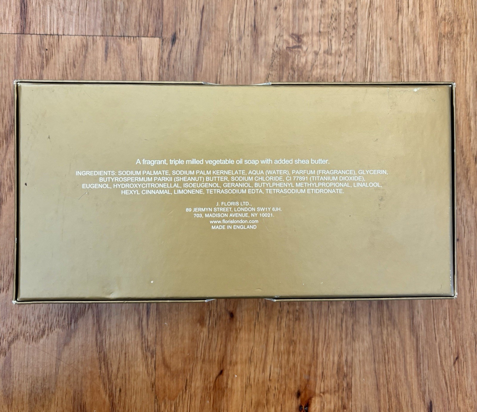 FLORIS London Stephanotis Boxed 3 Luxury Bars of Soap 3.5 oz NIB