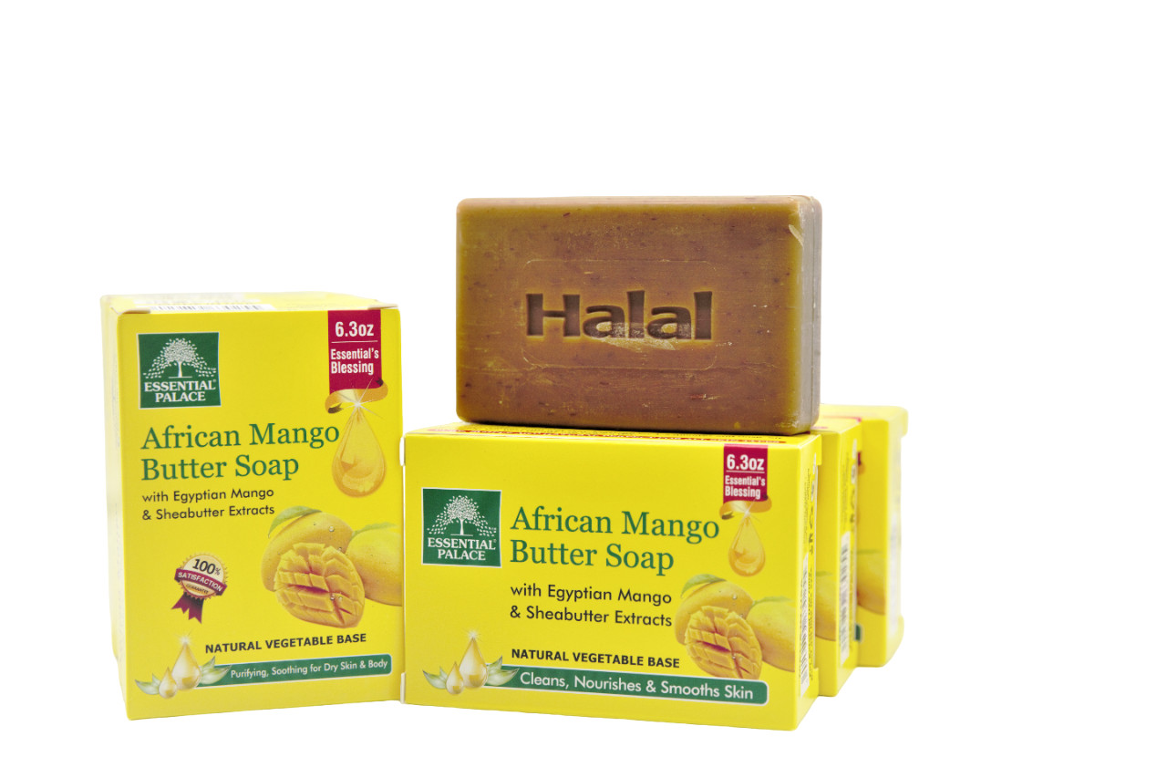 Soap- African Black Soap 6.3 oz – 6 pcs set by Essential Palace