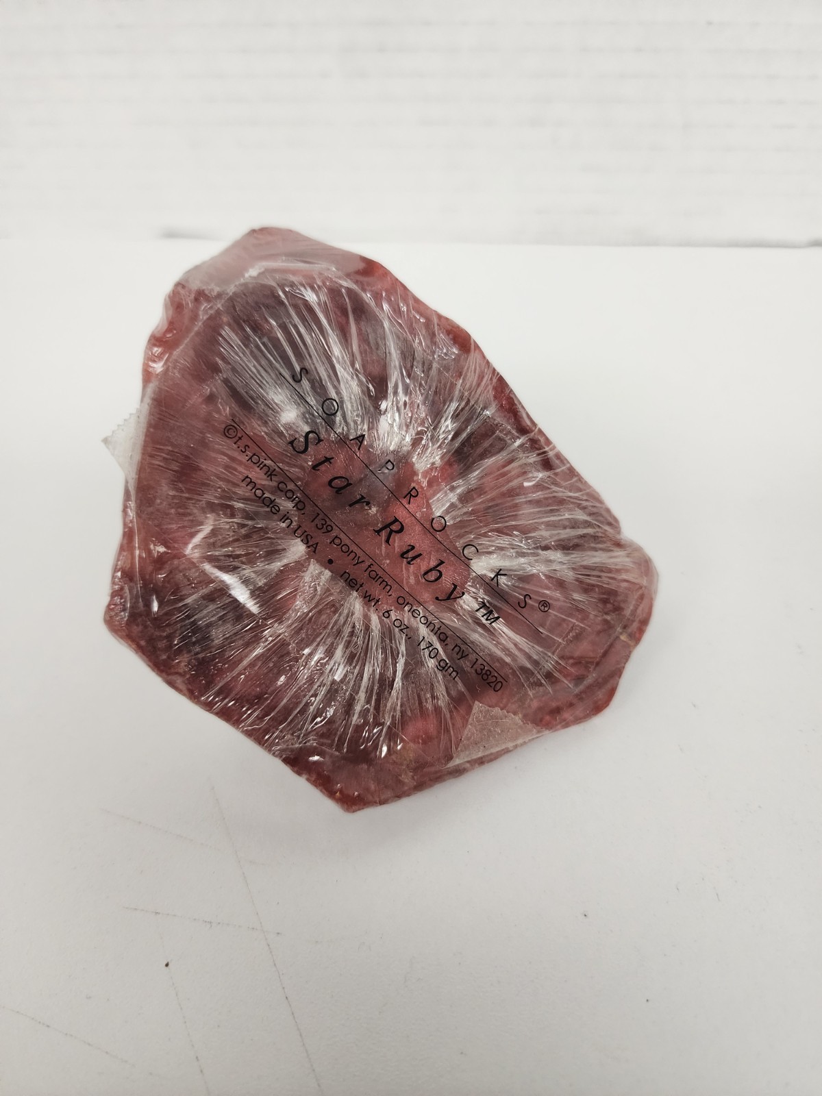 T S Pink SoapRocks, SOAP ROCK Star Ruby 6oz Lg Crystal Mineral Birthstone Soap