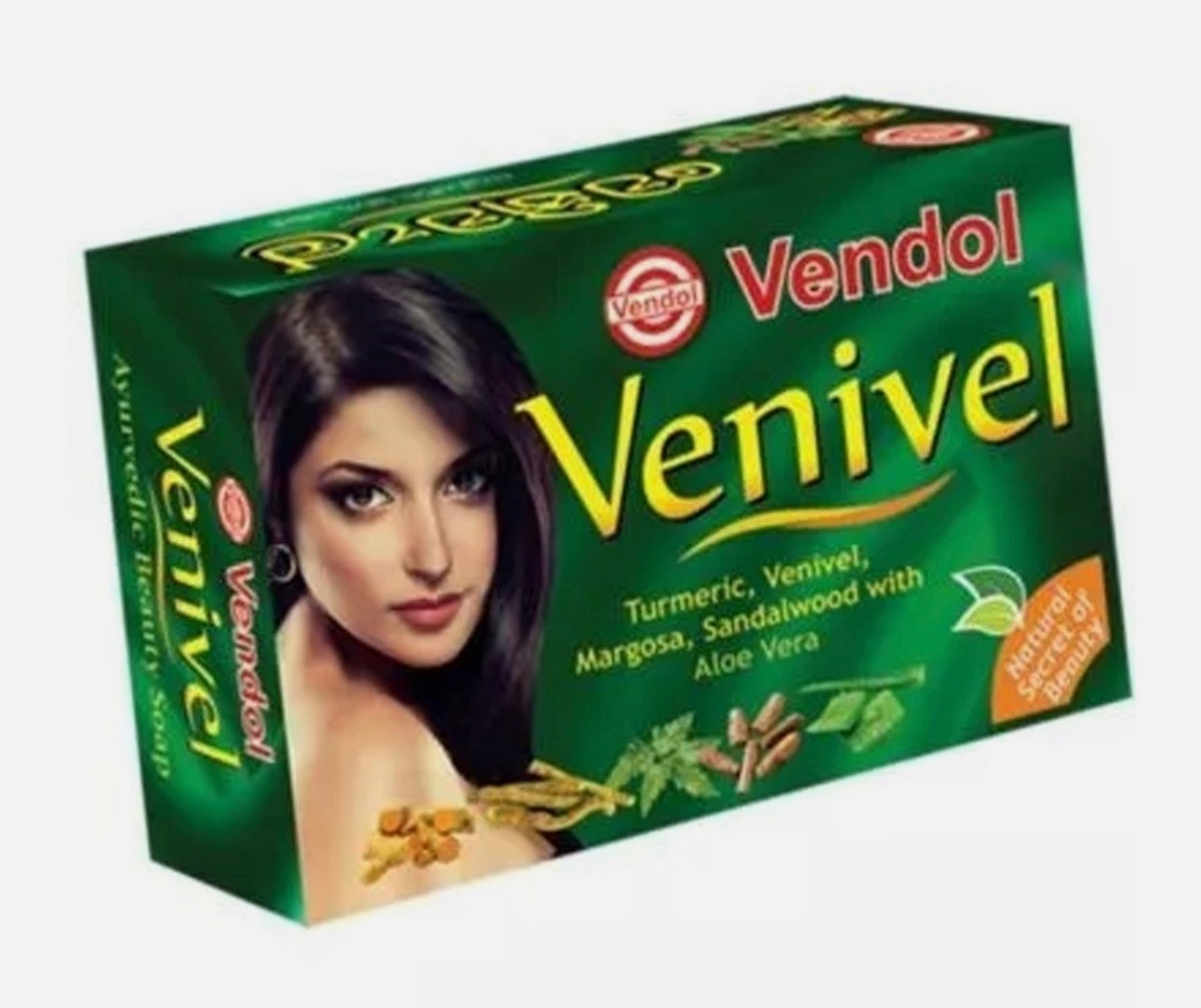 Vendol Venivel Soap Ayurveda Beauty Herbal Natural Skin Soap for a Gold skin 80g