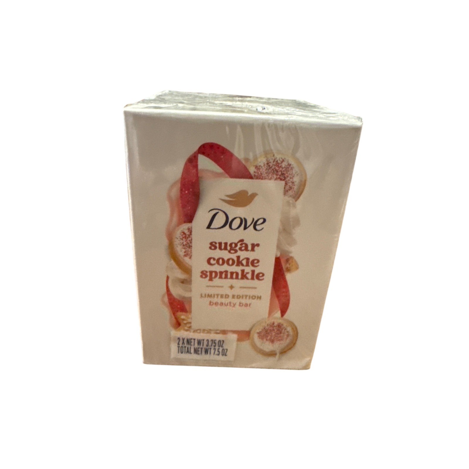 Dove Sugar Cookie Sprinkle Limited Edition Beauty Bar 2 Pack 3.75oz Each 7.5oz