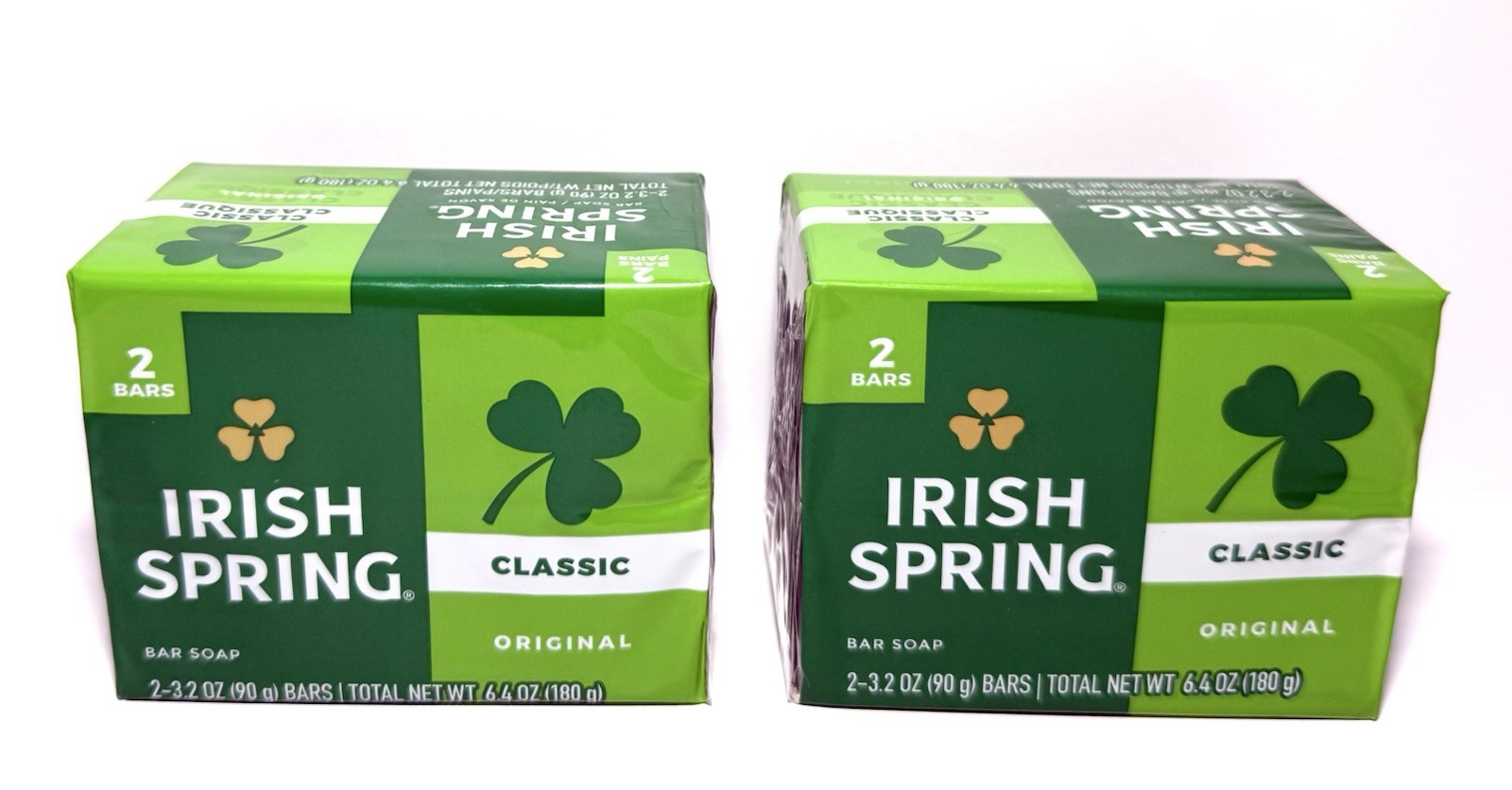 Irish Spring Original Scent Classic Bar Soap 2 Packs Of 2 3.2 oz Bars