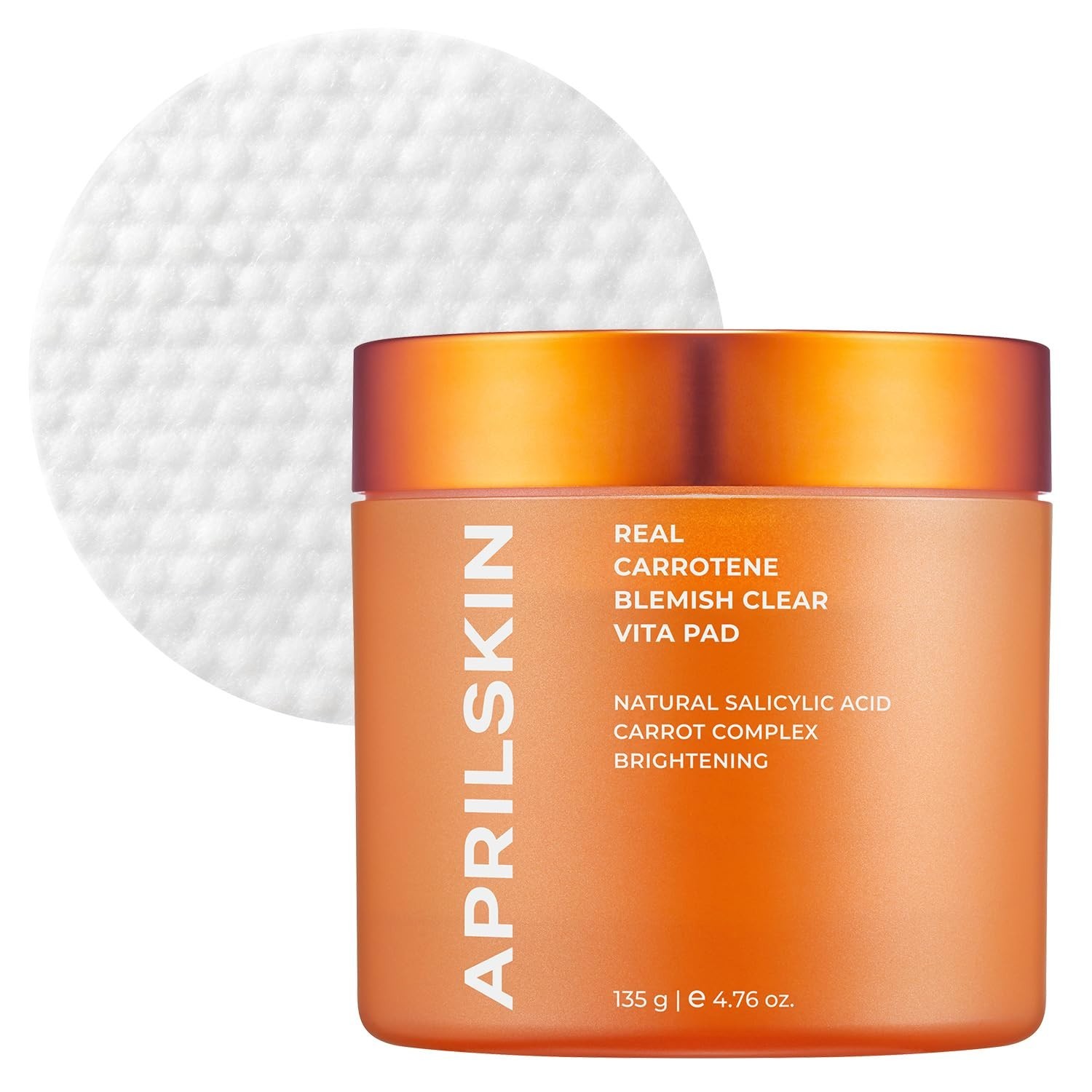 APRILSKIN Carrotene Clarifying Pads | Oily, sensitive, acne-prone skin | Vega…
