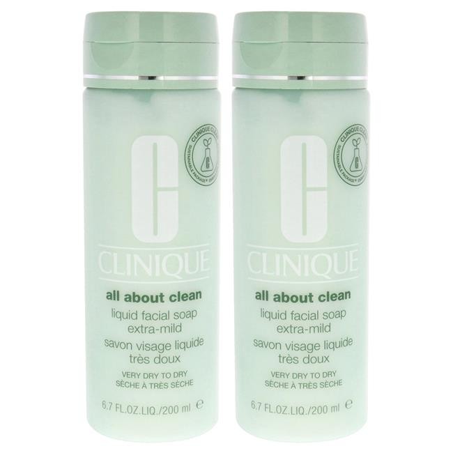 6.7 oz All About Clean Liquid Facial Soap Extra Mild for Unisex – Pack of 2