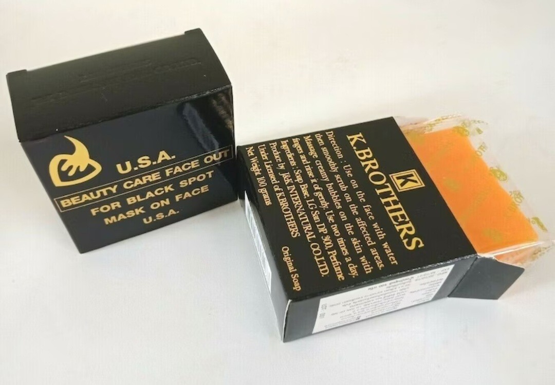 K Brothers USA Beauty Care Black Spot Mask On Face 50g Whitening Soap
