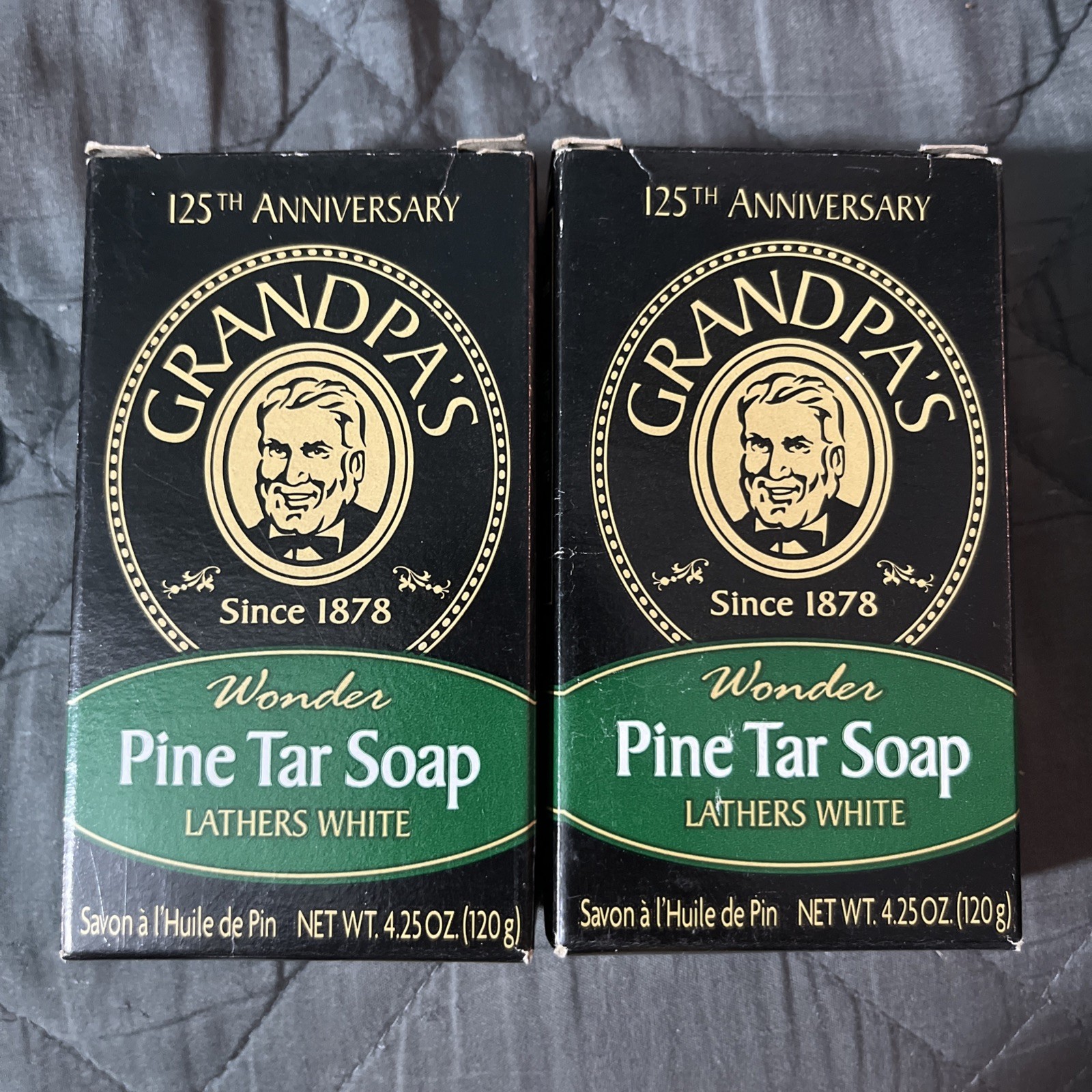 2 Vintage 2003 Grandpa’s Pine Tar Soap NOS
