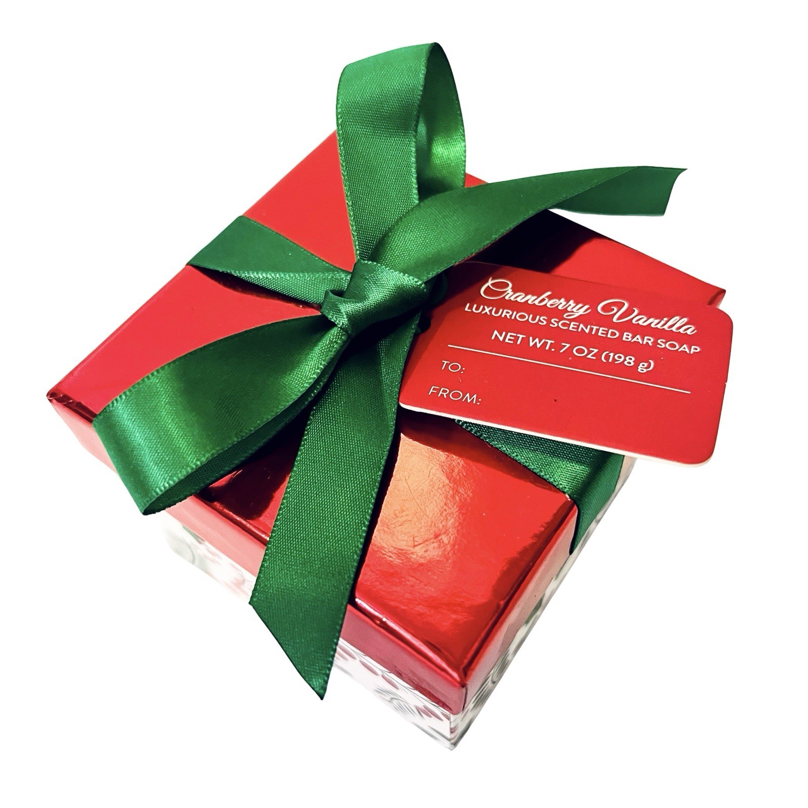 CST Cranberry Vanilla Scented Body Bar Soap In Holiday Christmas Gift Box