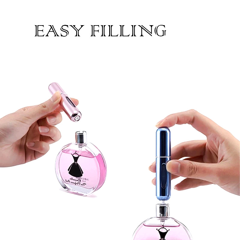 5ML Mini Refillable Perfume Spray Bottle – Leakproof Perfume Atomizer Spray