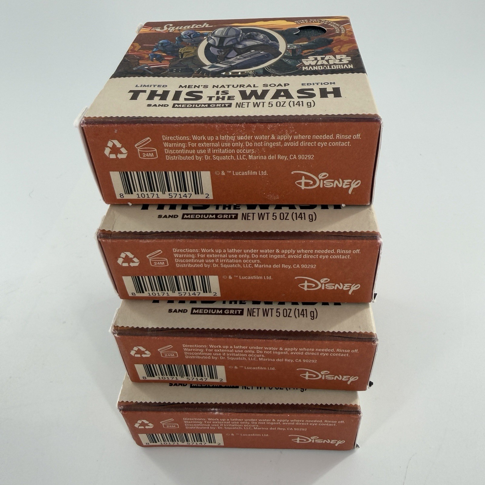 This is the Wash Dr Squatch Soap 4 Pack Star Wars Medium Grit Limited Edition