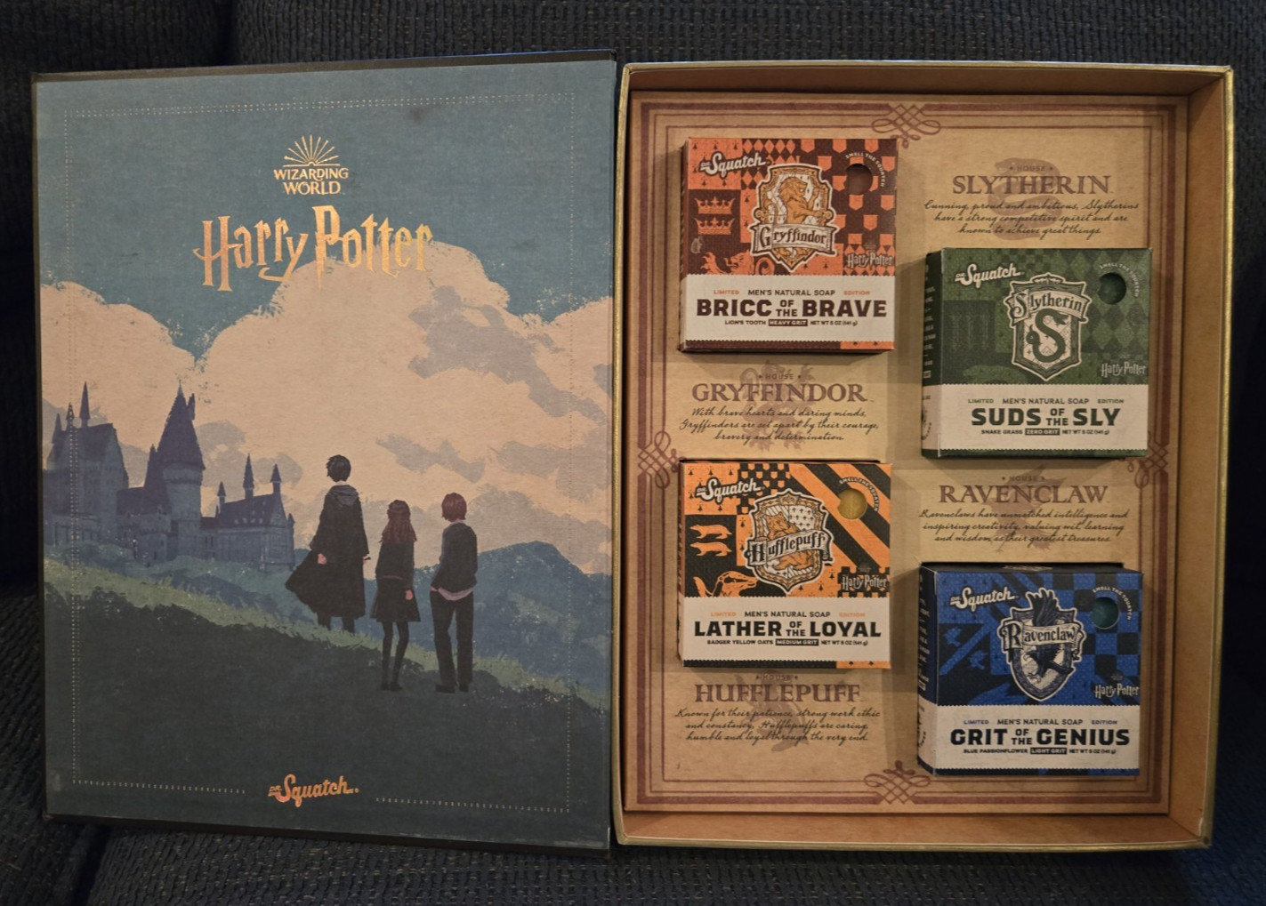 Dr. Squatch Harry Potter Wizarding World Limited Edition 4 piece Soap Set