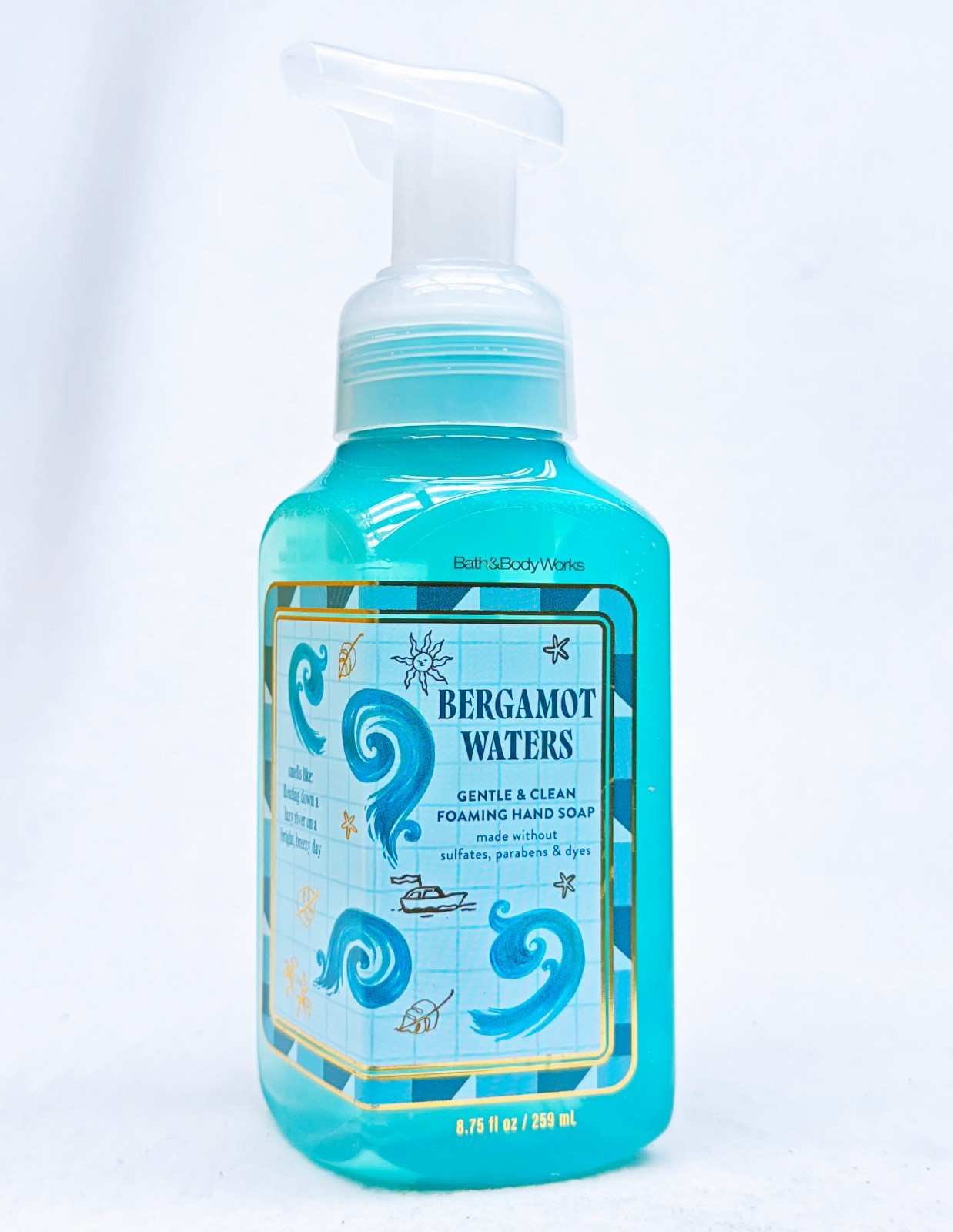 1 Bath & Body Works BERGAMOT WATERS Gentle Foaming Hand Soap 8.75 oz