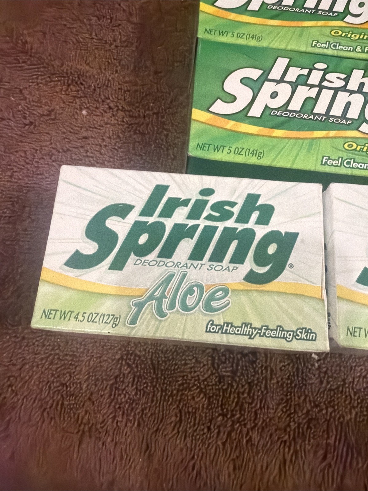 Vintage Irish Spring Bar Soap Mixed Lot of 8 Total Bars Package Bar NOS New