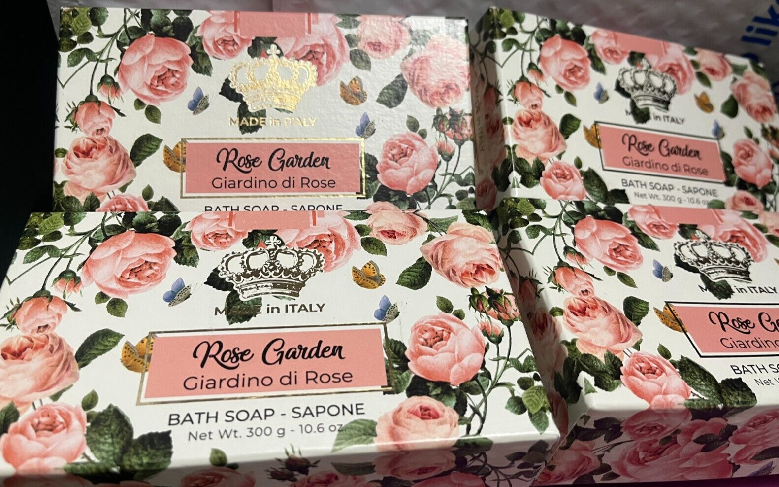MARIO FISSI ROSE GARDEN BATH SOAP (SOAPS)OF 10.6OZ EACH MADE IN ITALY