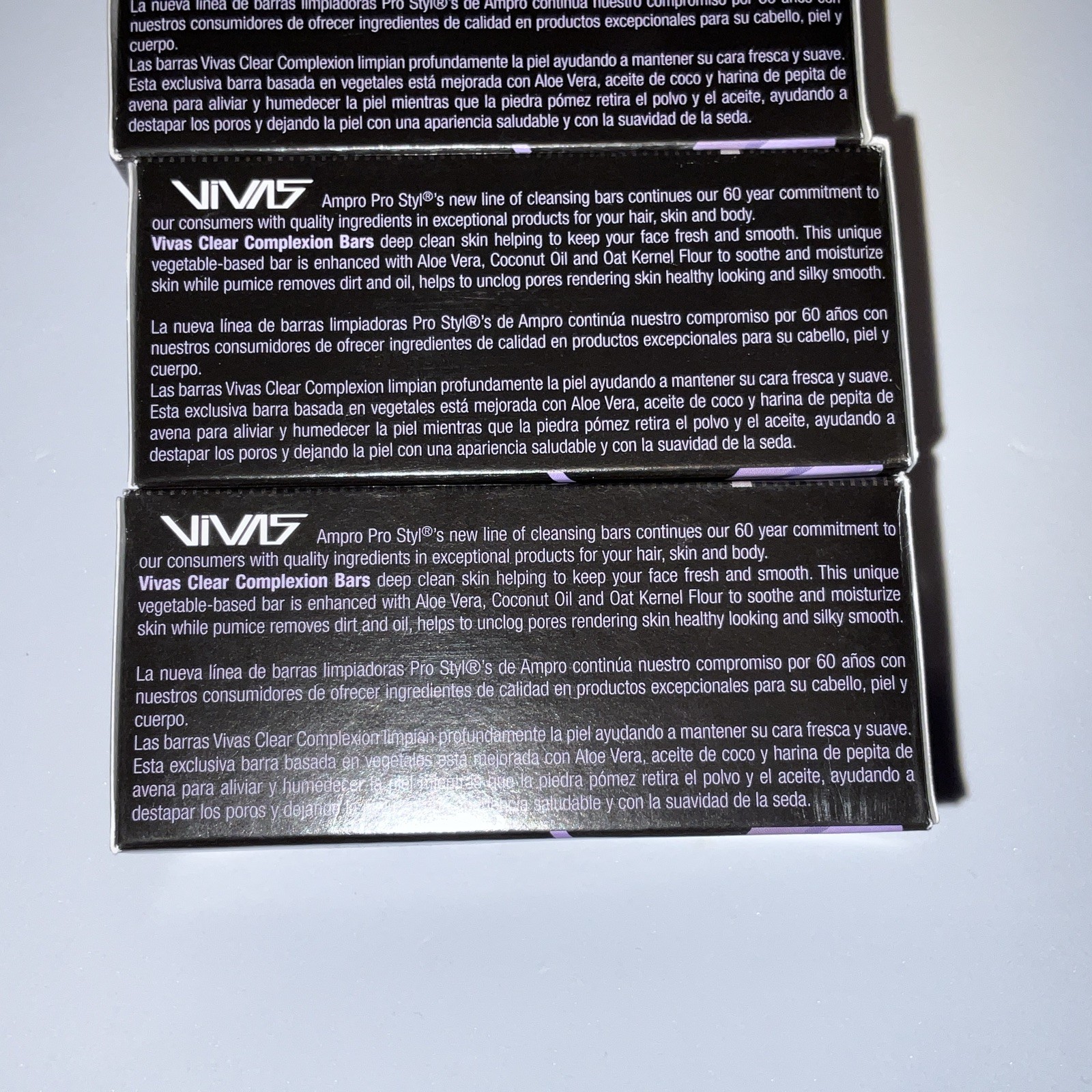 VIVAS Cleaning Bars Face Body Exfoliate New Getting 4 Bars