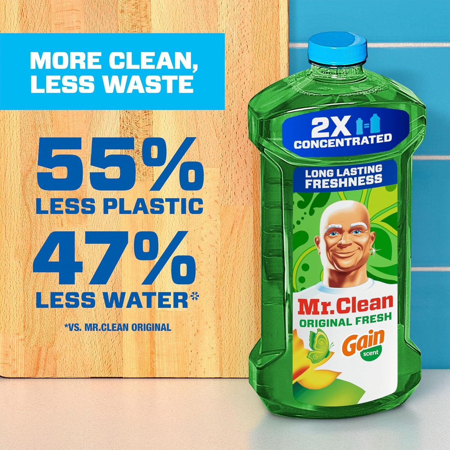 Mr Clean 41 Oz All Purpose Floor Cleaner for Mopping Home Bathroom Kitchen