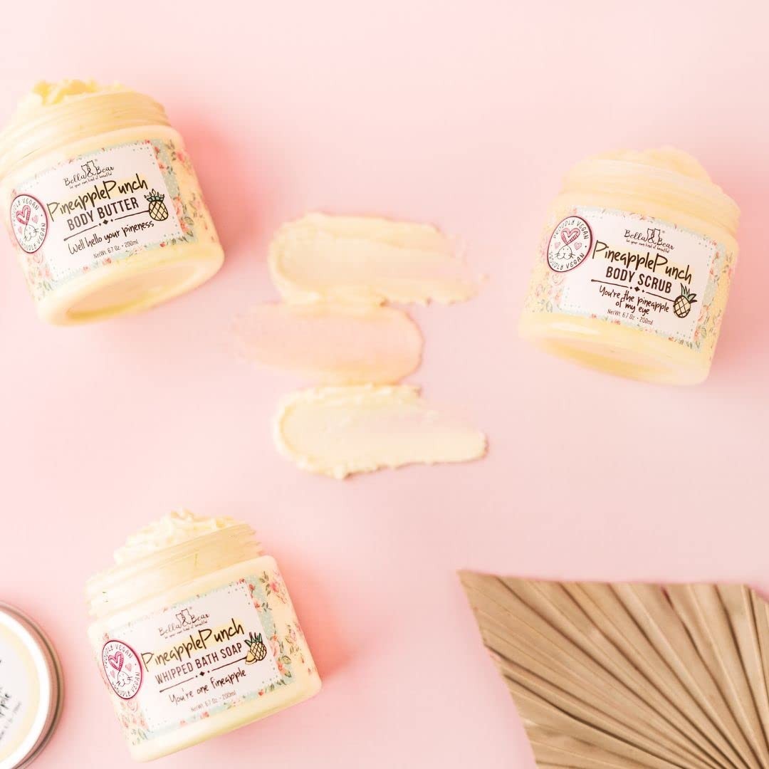 Bella & Bear Pineapple Whipped Soap – Paraben Free – Cruelty-Free Body Wash …
