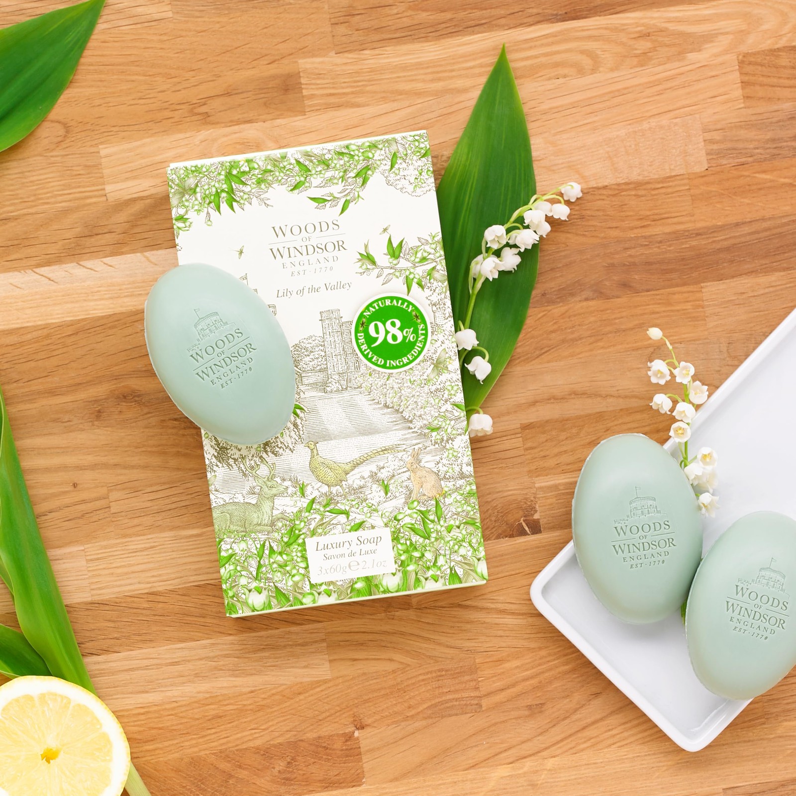 Lily of the Valley Moisturising Soap Bars 3 x 0.13 lb