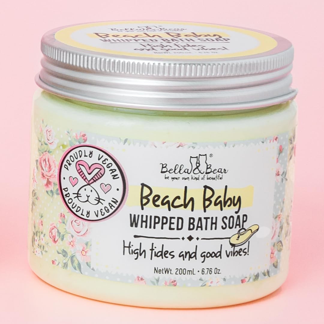 Bella & Bear Beach Baby Whipped Bath Soap And Shave 6.7 Ounce (Pack of 1)