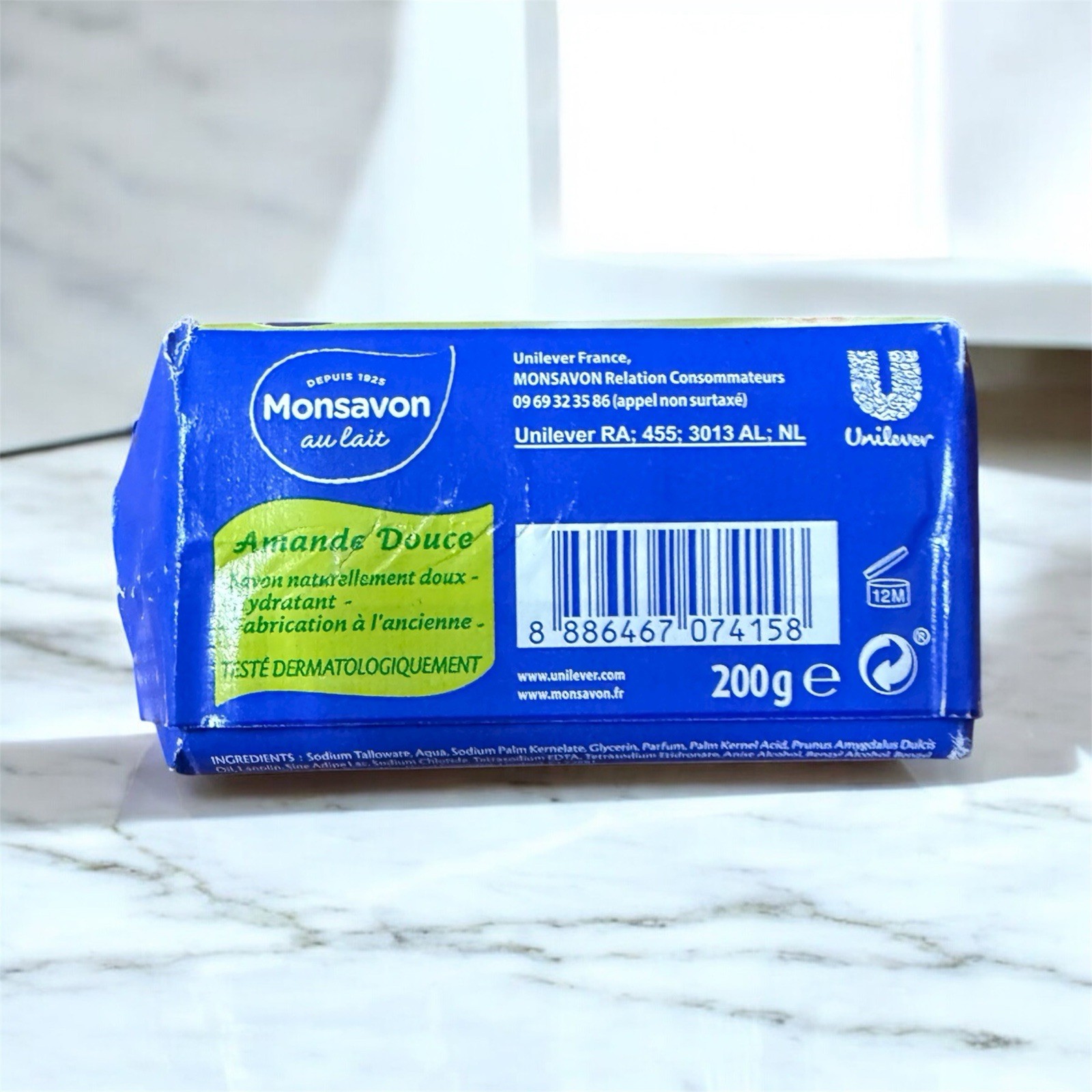 Monsavon au lait Amande douce 200g