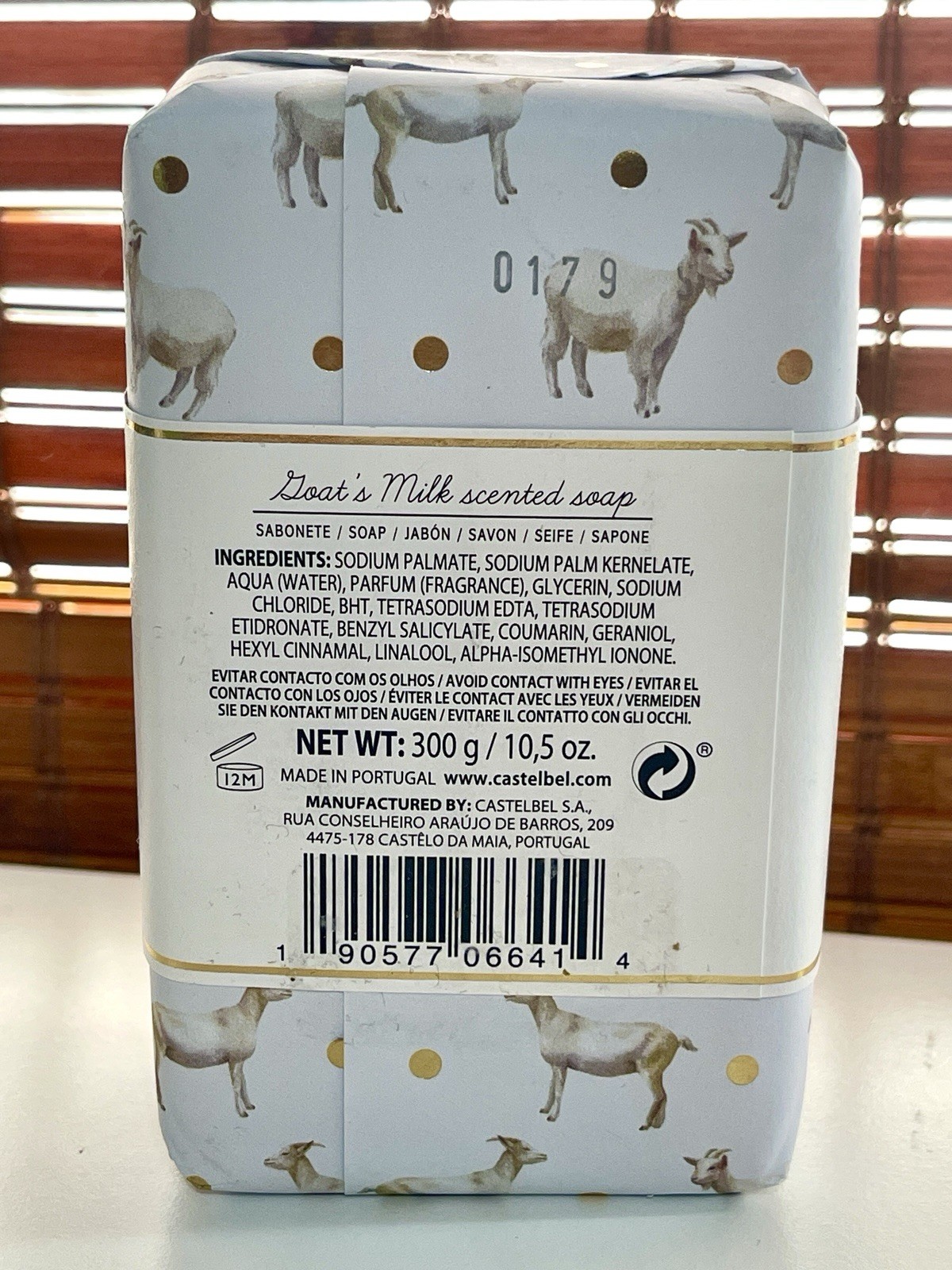 CASTELBEL LUXURY SOAP BAR Goats Milk Scent 10.5 OZ NEW Triple Milled