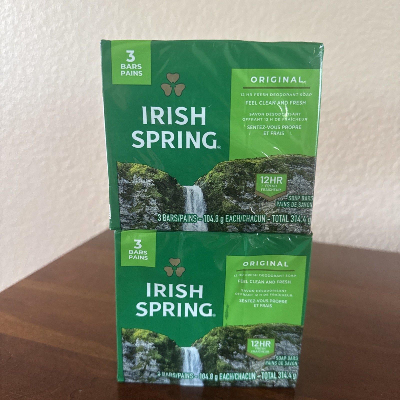 2 packs of 3 Bars Irish Spring Deodorant Soap: Original Clean, 3.7 Oz Bars NEW