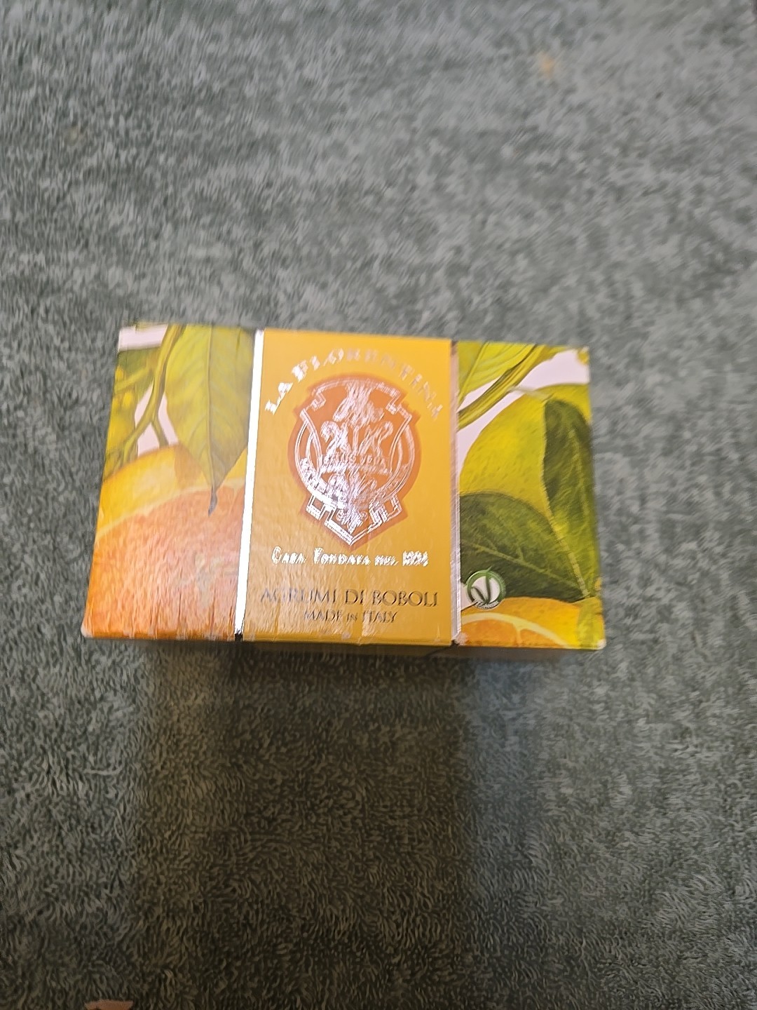 La Florentina Boboli Citrus Sculpted Bath Soap Natural Ingredients Italy 10.5 oz