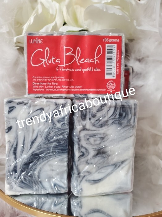 X 2 Soap. Luminr Gluta Bleach Natural Lightening & Firness Bath Soap. 135g X 2👌