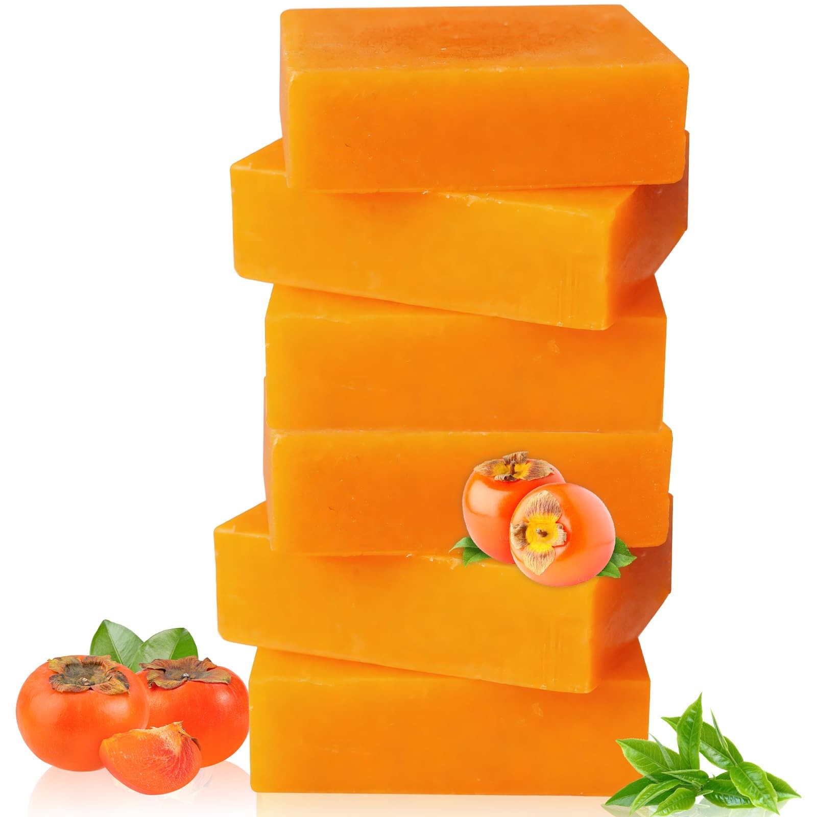 6Pack Persimmon Soap Bar for Body Odor, Japanese Persimmon Soap Eliminates Ag…