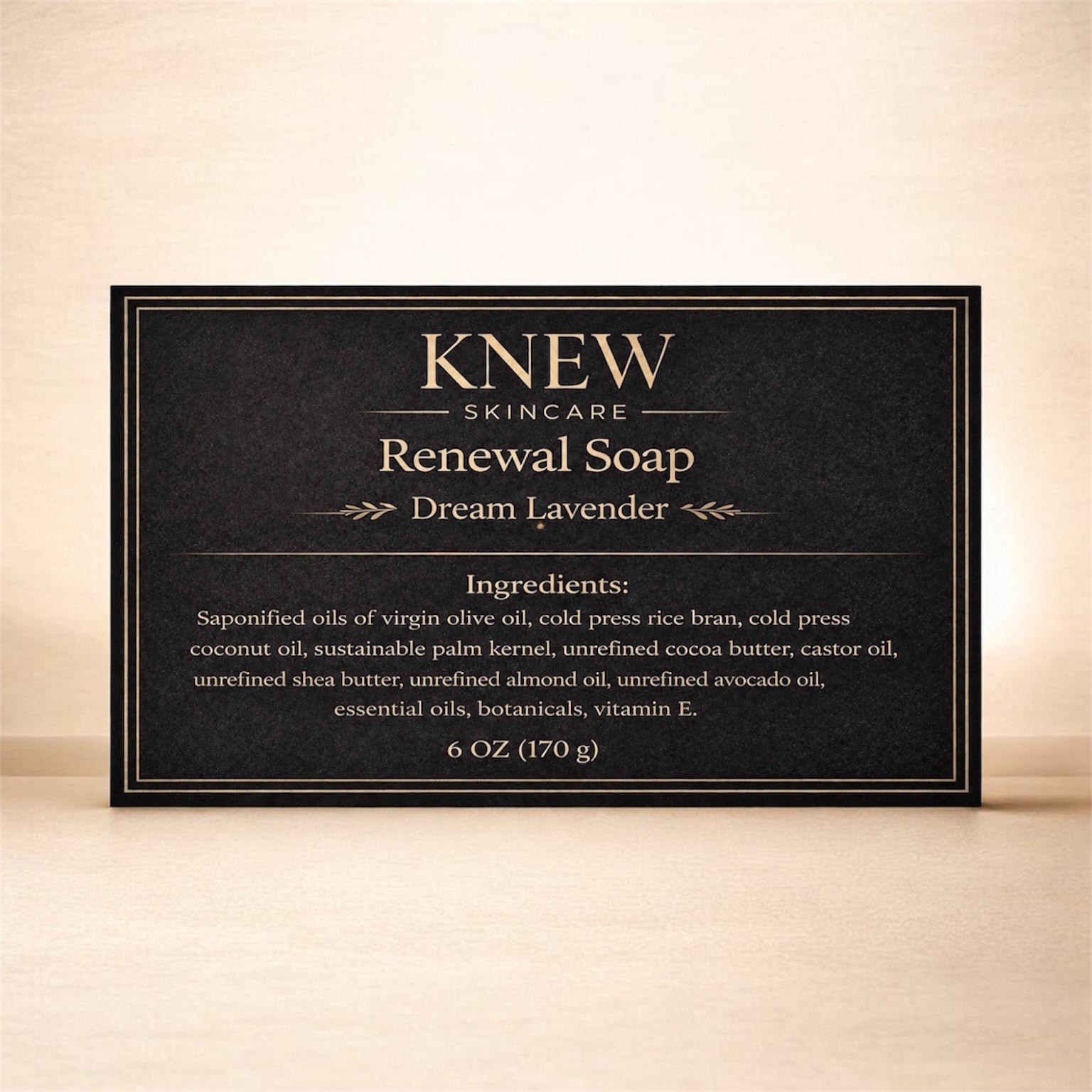 KNEW Skincare Moisturizing Dream Lavender Body Bar Soap