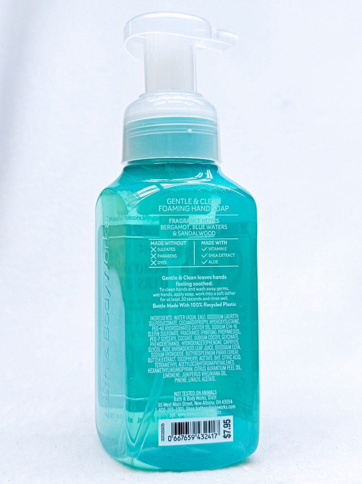 1 Bath & Body Works BERGAMOT WATERS Gentle Foaming Hand Soap 8.75 oz