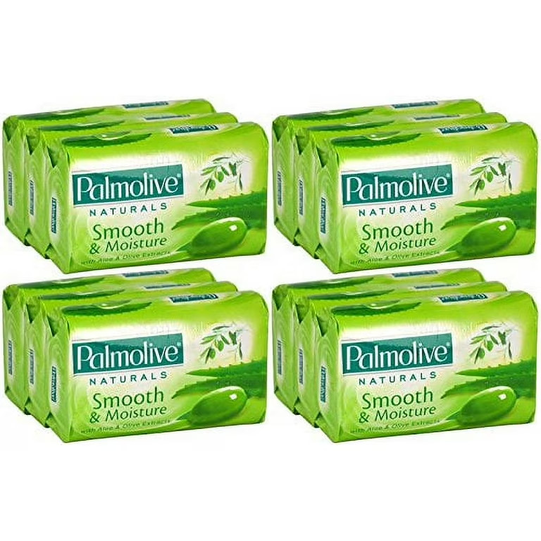 Palmolive Naturals Smooth Moisture Bar Soap, Aloe And Olive 12 bars