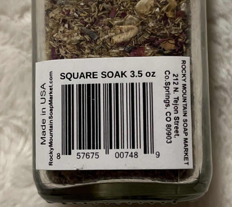 Rocky Mountain Soap Market Gourmet Tub Soak Tub Tea
