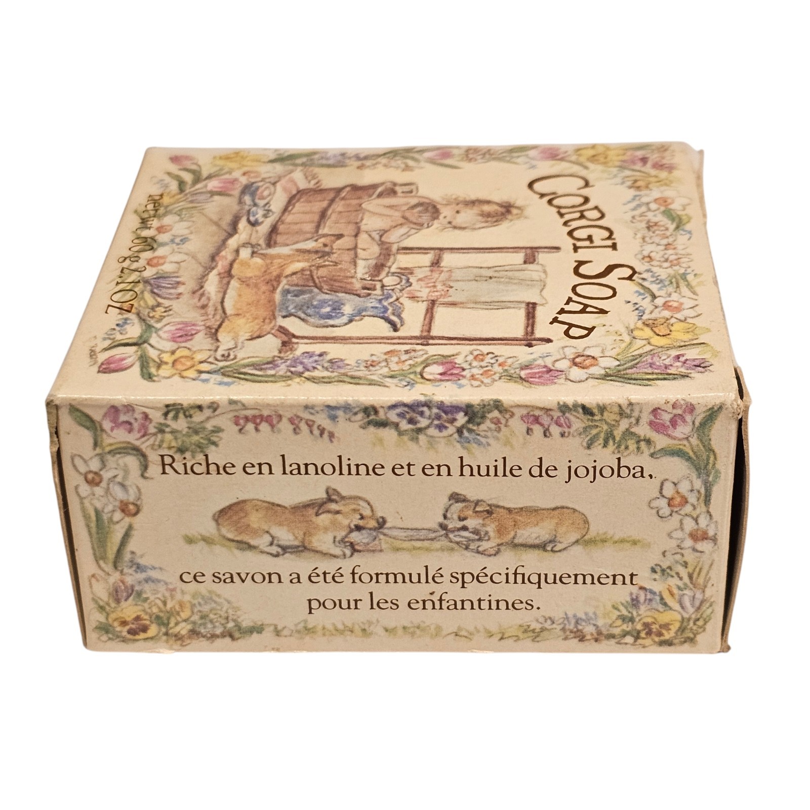 Vintage Crabtree & Evelyn Dog Corgi Soap -London England Illustrated Box
