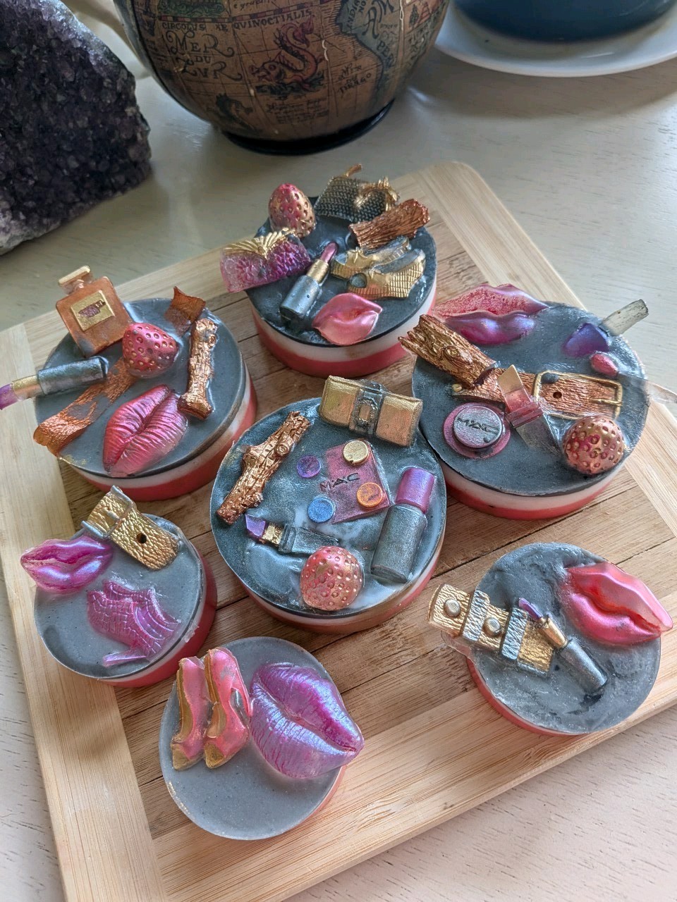 Handcrafted “Smoked Strawberry, Suede, & Stillettos” Goat Milk Aloe Soap
