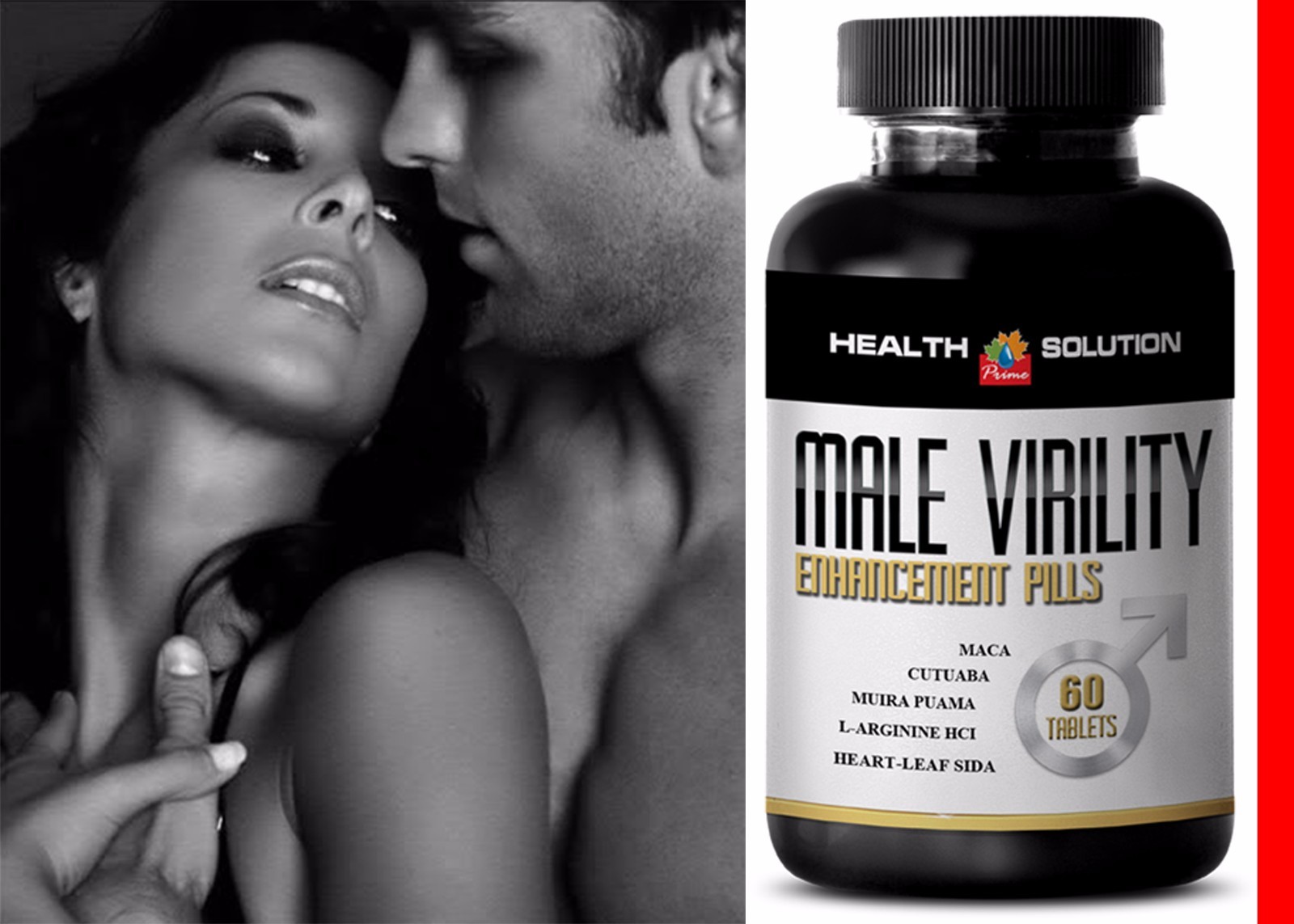 Herbal combinations – MALE VIRILITY ENHANCEMENT Pills – great natural 1 Bottle