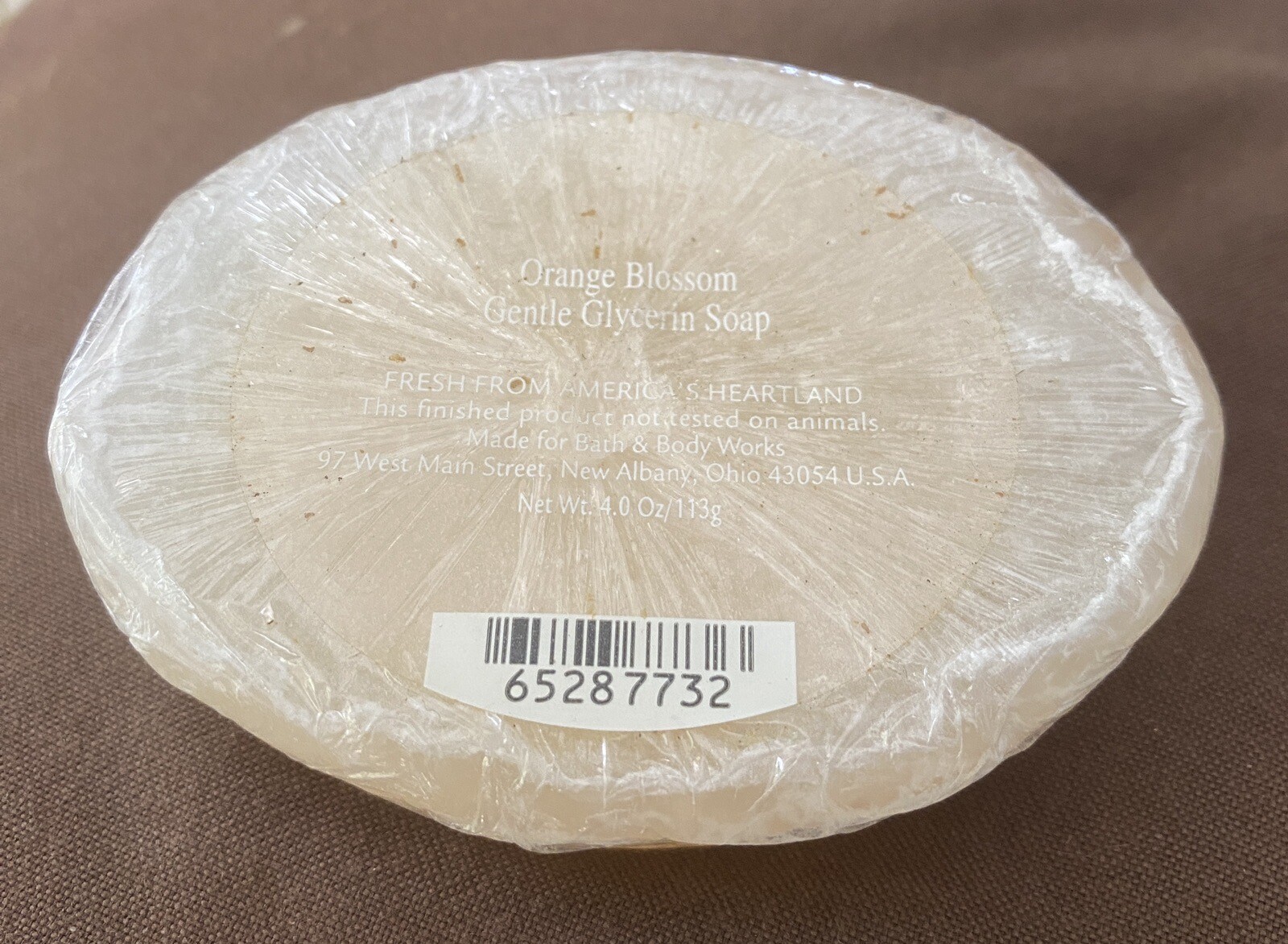 RARE Bath & Body Works Orange Blossom Gentle Glycerin Bar Soap 4 Oz.