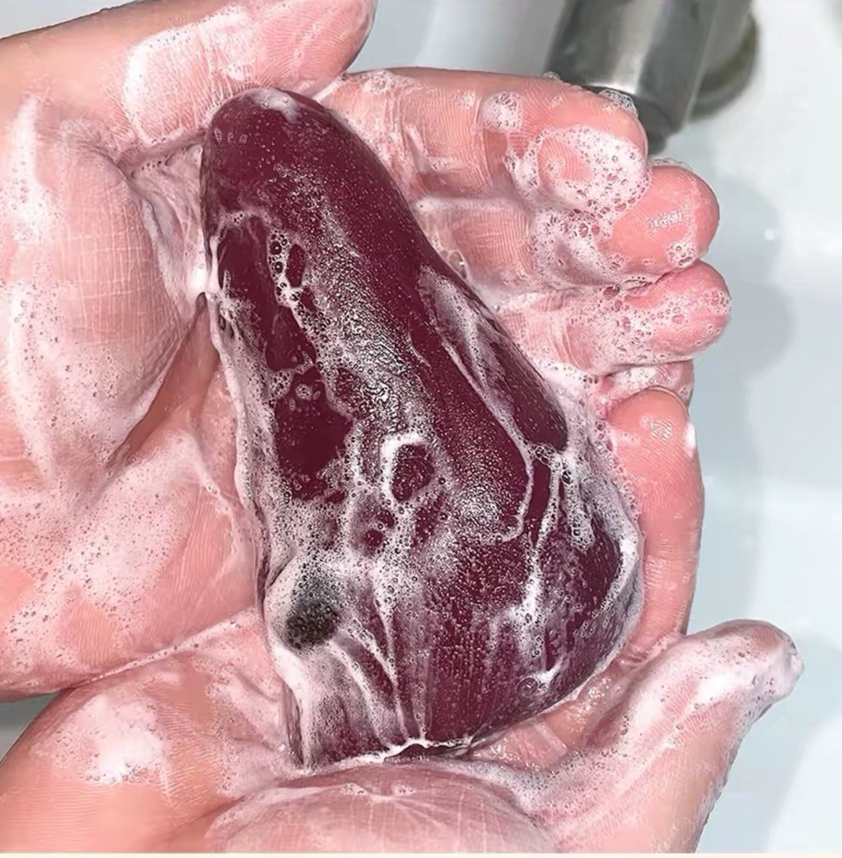 Liver Shaped Soap Pomegranate Scent Funny Gag Gift Handmade Bath Soap