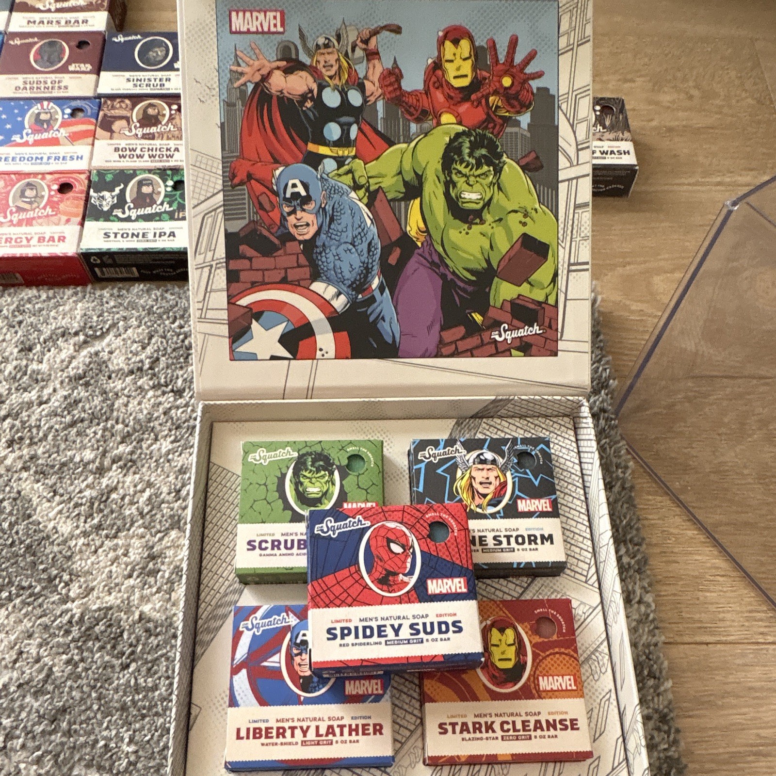 Dr. Squatch Limited Marvel Set Plus Spidey Suds