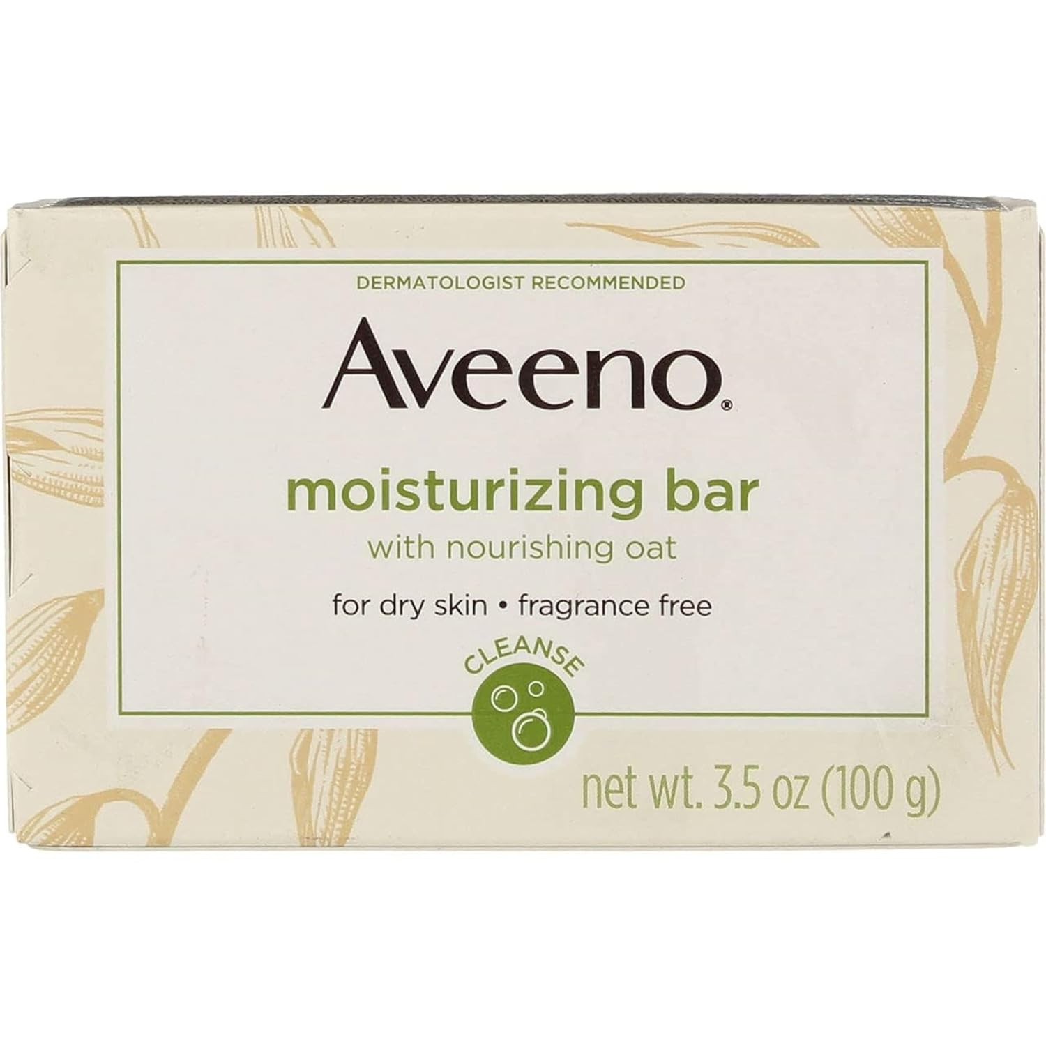 Aveeno Moisturizing Bar Fragrance Free 3.5 Oz