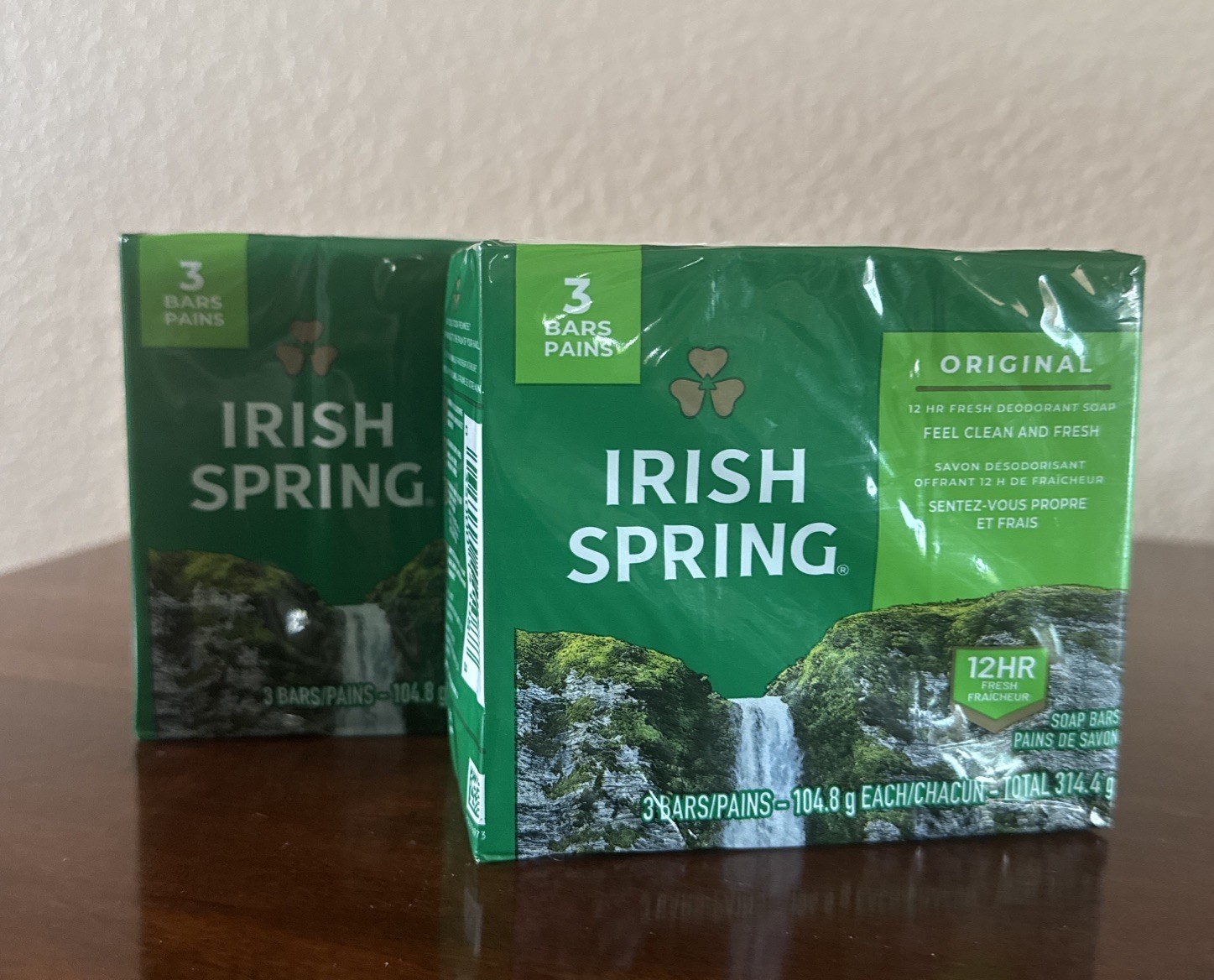 2 packs of 3 Bars Irish Spring Deodorant Soap: Original Clean, 3.7 Oz Bars NEW