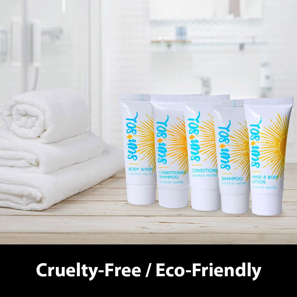 – Sun + Sol Bulk Refreshing Body Wash with Warm Coconut & Vanilla Fragrances, Tr