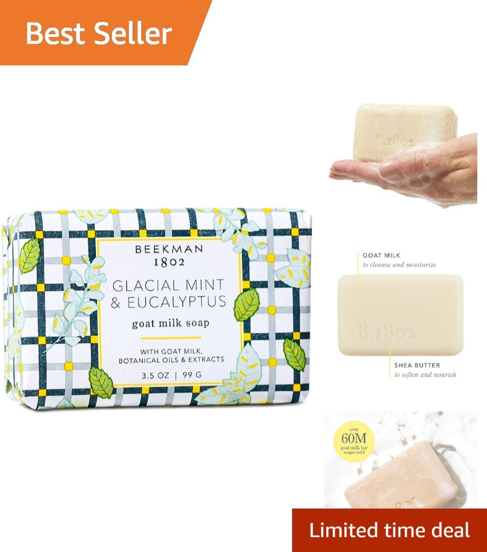 Goat Milk Soap – Moisturizing Hand & Body Soap Bar with Shea Butter & Botanic…
