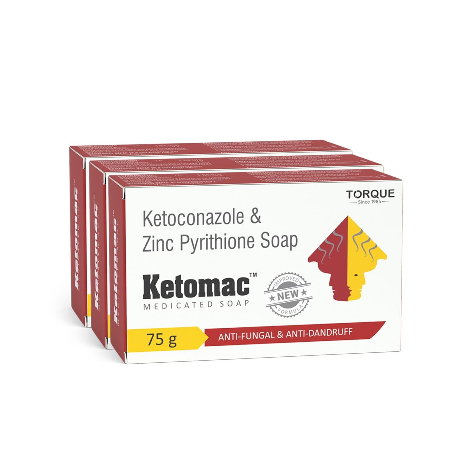 Ketotosc Antifungal & Anti Itching Soap, Good for All Types of Skin,75gm 3 pcs