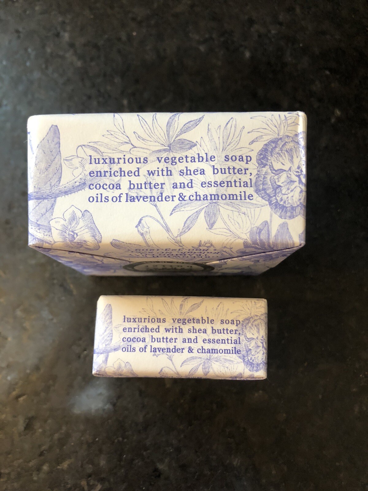 GREENWICH BAY SOAP/ LAVENDER CHAMOMILE BOTANIC SHEA BUTTER SOAP 6.35 OZ, 1.9oz