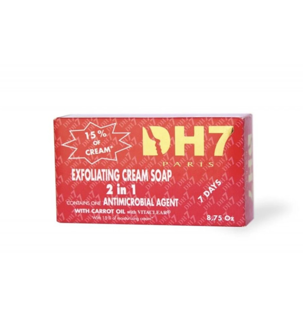 DH7 Exfoliating Soap 2 in 1 with antimicrobial agent,carrot oil and VITACLEAR