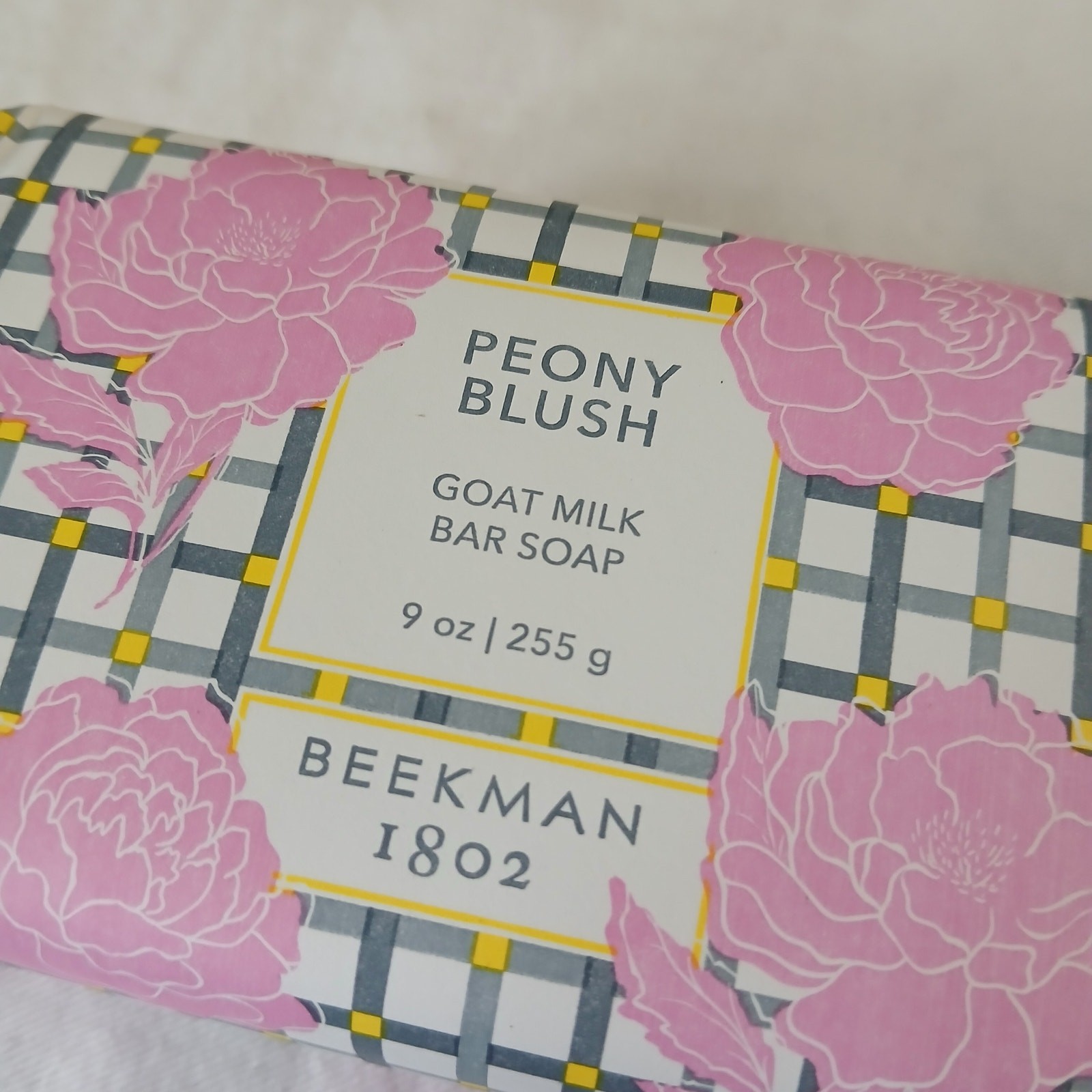 Beekman 1802 PEONY BLUSH 9 oz goat milk soap Made in the USA NEW
